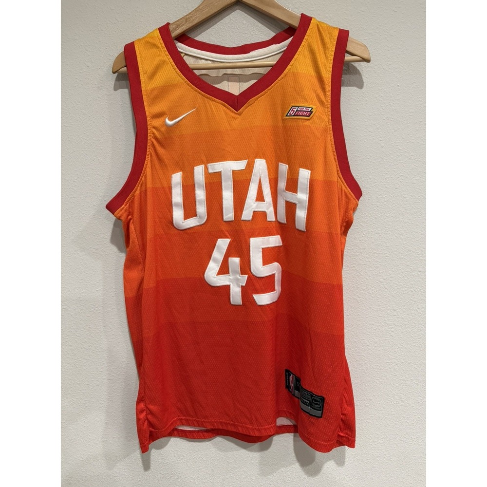 Utah Jazz Donovan Mitchell -5‎ For The Fight-Swingman Nike Jersey- Men's Size 50
